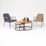 Duo de 2 tables basses ARTY avec fauteuils