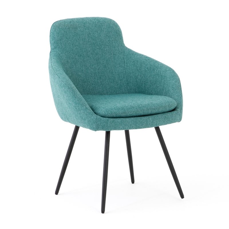 Fauteuil d'accueil EUCALY, vue de 3/4, vert