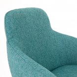 Fauteuil d'accueil EUCALY, zoom dossier, vert