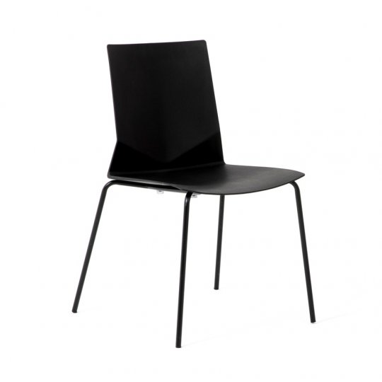 Chaise de bureau 4 pieds KALI, vue de 3/4 Chaise de bureau 4 pieds KALI, vue de 3/4
