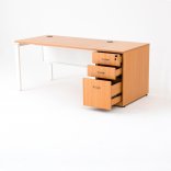 Bureau droit OPTIMUM caisson HB bois