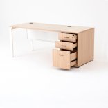 Bureau droit OPTIMUM caisson HB bois