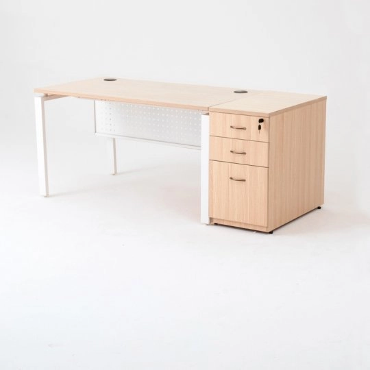 Bureau droit OPTIMUM caisson HB bois