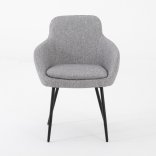 Fauteuil d'accueil EUCALY, vue de 3/4