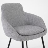 Fauteuil d'accueil EUCALY, vue de 3/4