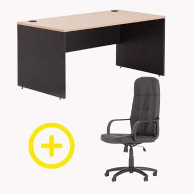 Pack Bureau Madera + Fauteuil Moha