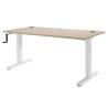 Bureau réglable en hauteur avec manivelle