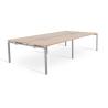 Bureau open space 4 personnes OPTIMUM avec flap