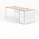 Bureau droit OPTIMUM caisson HB métal