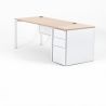 Bureau droit OPTIMUM caisson HB métal