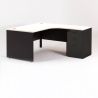 Bureau compact MADERA + caisson hauteur bureau P.60 cm