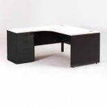 Bureau compact MADERA + caisson hauteur bureau P.60 cm