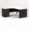Bureau compact MADERA + caisson hauteur bureau P.60 cm
