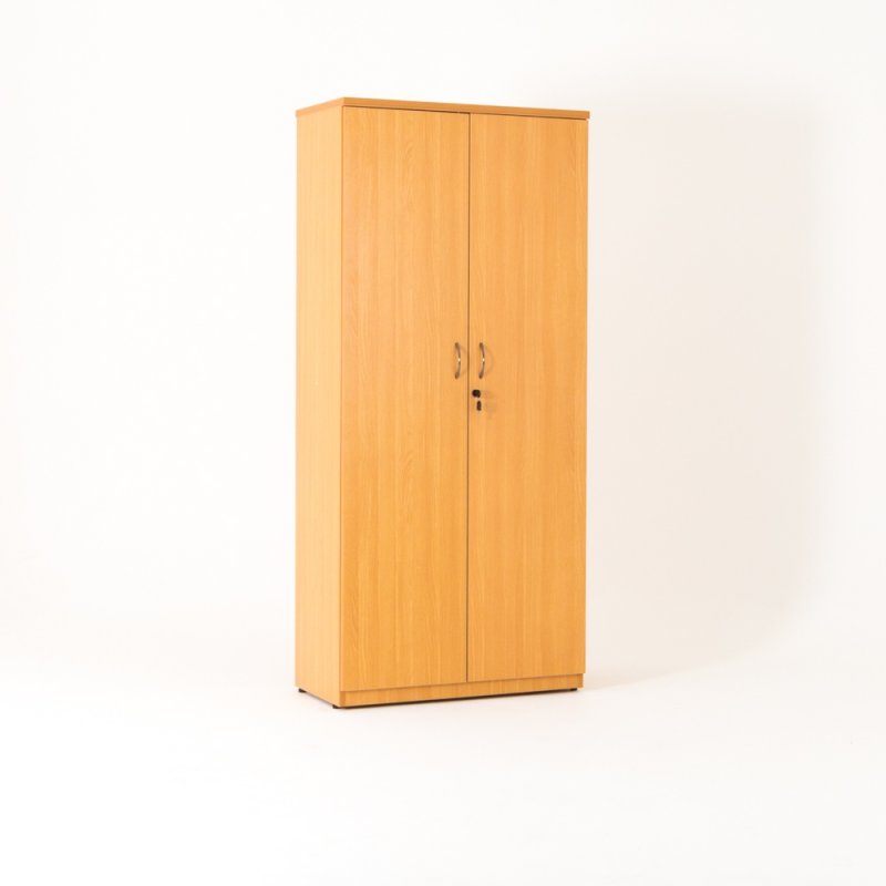 Armoire de bureau portes battantes en bois, hêtre