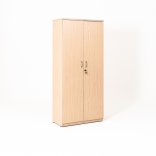 Armoire de bureau portes battantes  en bois, chêne clair