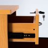 Bureau compact MADERA avec 2 caissons P.60/80 cm