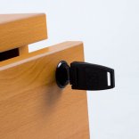 Caisson à roulettes LUDY en bois avec 1 tiroir simple et 1 tiroir pour dossiers suspendus