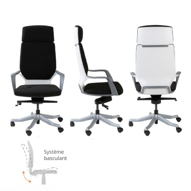 Fauteuil de bureau Blanc Storm