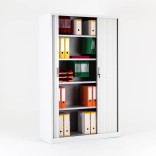 Armoire à rideaux H.195 cm FLAPH195 x L120 x P46 cm  le coloris ::blanc 