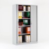 Armoire à rideaux H.180 cm FLAP le coloris ::gris clair  le type de votre produit ::Monobloc