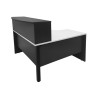 Bureau comptoir en angle pour entreprise MADERA