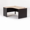 Bureau compact Madera orientation gauche coloris hêtre