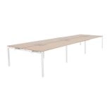 Bureau open space 6 personnes OPTIMUM avec flap