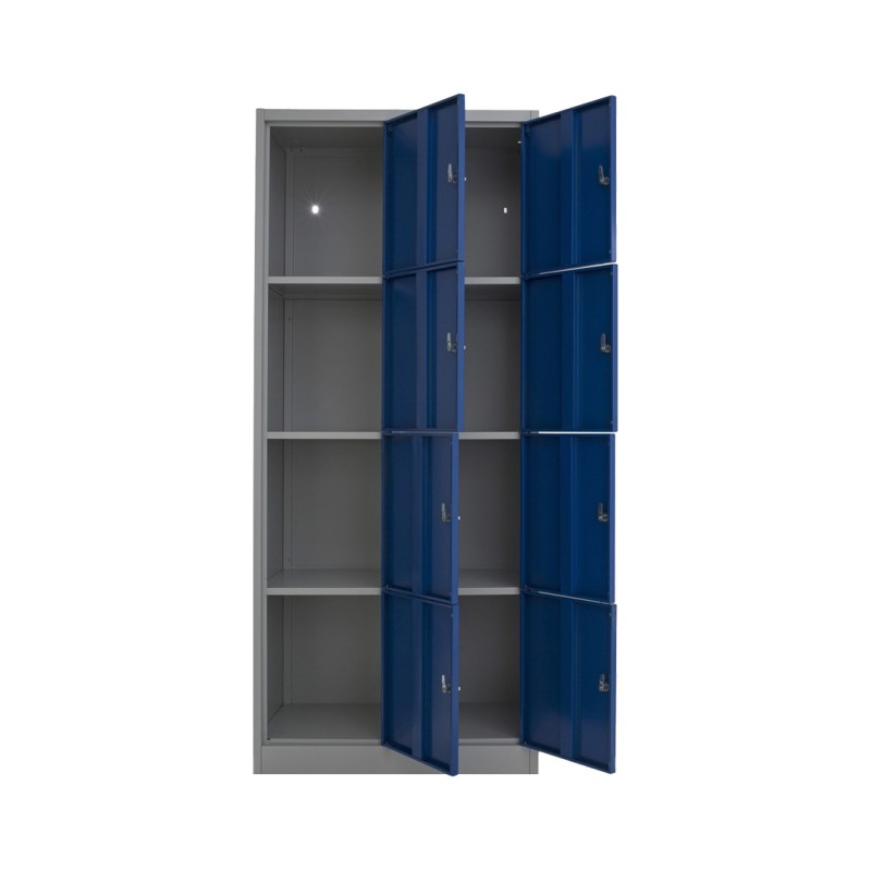 Casier scolaire 8 casiers en H.192x L.80 cm | BD Mobilier