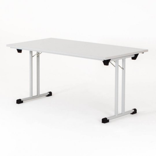Table de réunion pliante SOLUS, plateau gris piétement gris