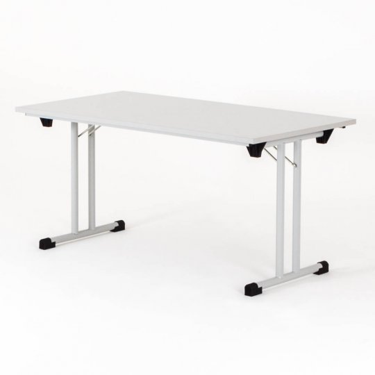 Table de réunion pliante SOLUS, plateau gris piétement gris Table de réunion pliante SOLUS, plateau gris piétement gris