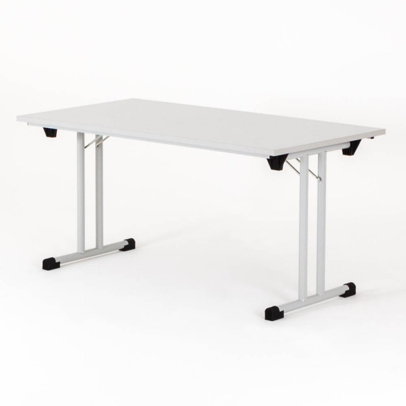 Table de réunion pliante SOLUS, plateau gris piétement gris