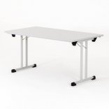 Table de réunion pliante SOLUS, plateau gris piétement gris