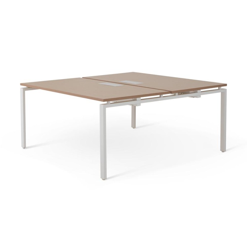 Bureau 2 personnes OPTIMUM avec flap