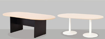 Table de réunion ovale