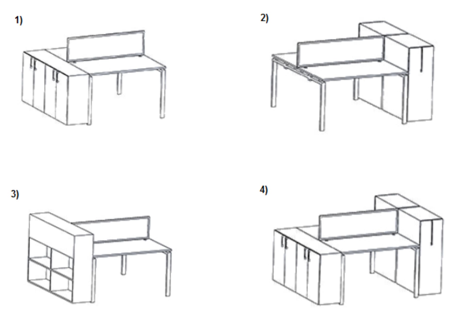 bureau bench Ylo de bd mobilier