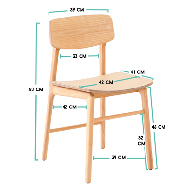 chaise de réunion en bois