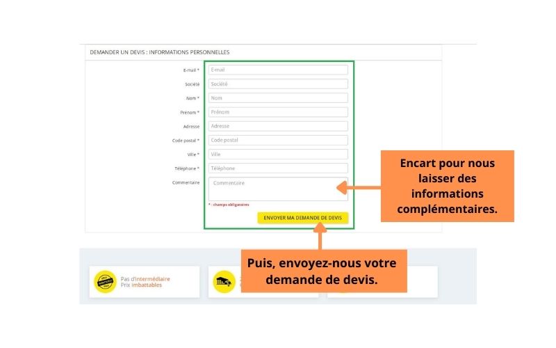 Demande de devis BD Mobilier - Etape 5