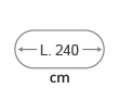 L.240 cm