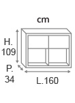 H.109 cm