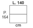 L.140 x P.164 cm