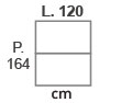 L.120 x P.164 cm
