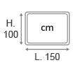 L.150 x H.100 cm