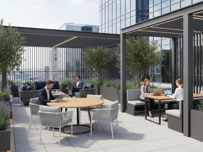 Espace extérieur en entreprise : alliez bien-être, créativité et performance !
